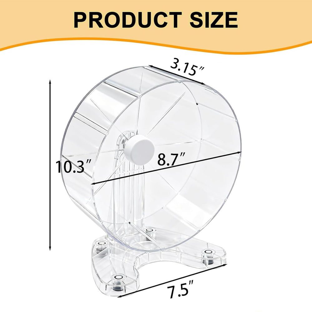 Hi-ERA hamster wheel stable stand clear design supports safe, stable running