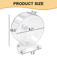Hi-ERA hamster wheel stable stand clear design supports safe, stable running