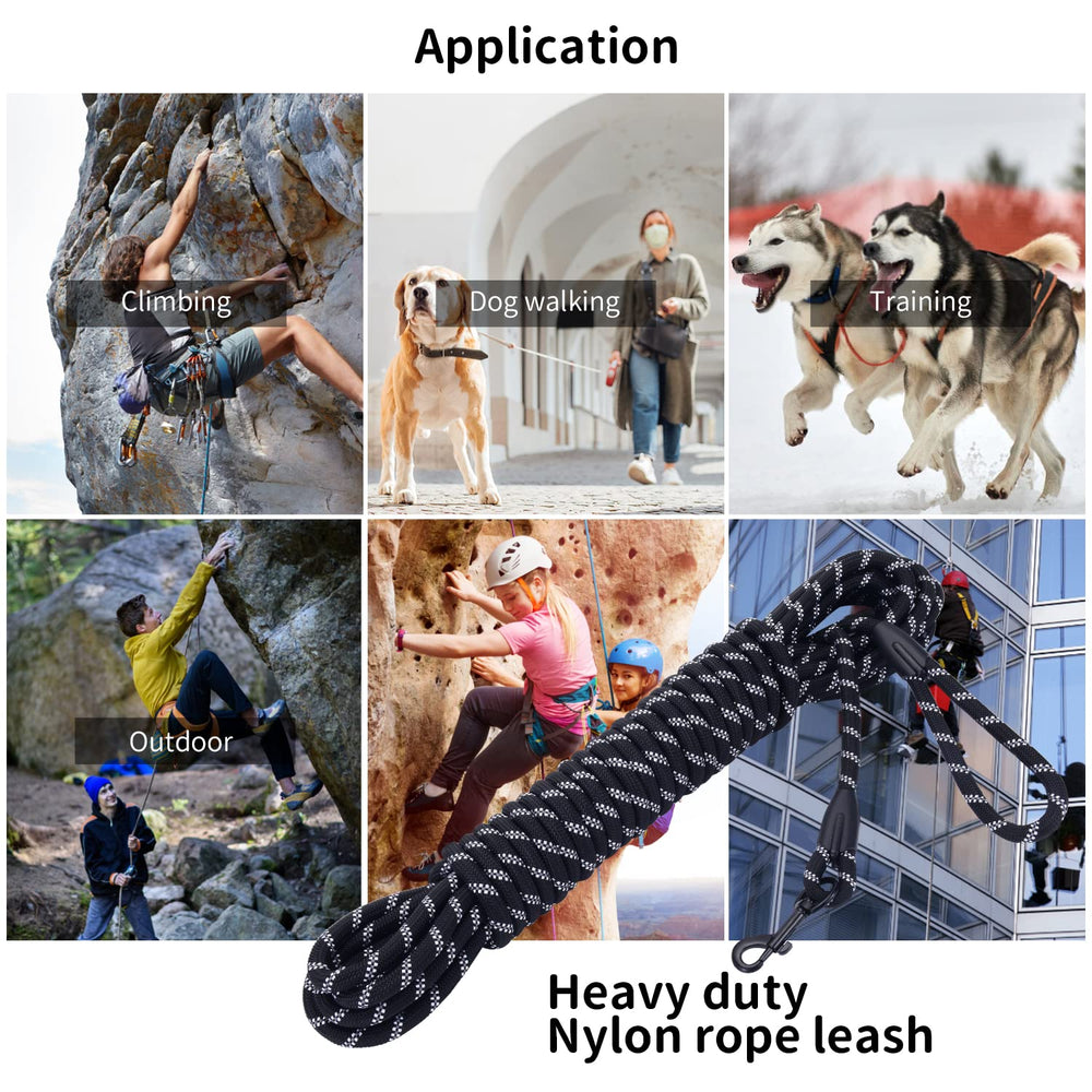 Hi Kiss Long Dog Leash 360° Swivel Hook to prevent tangles.