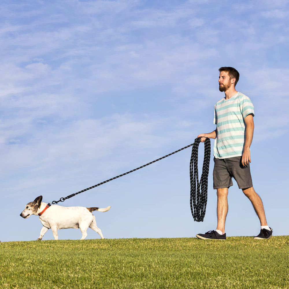 Hi Kiss Long Dog Leash ideal for hiking, training, and water activities.