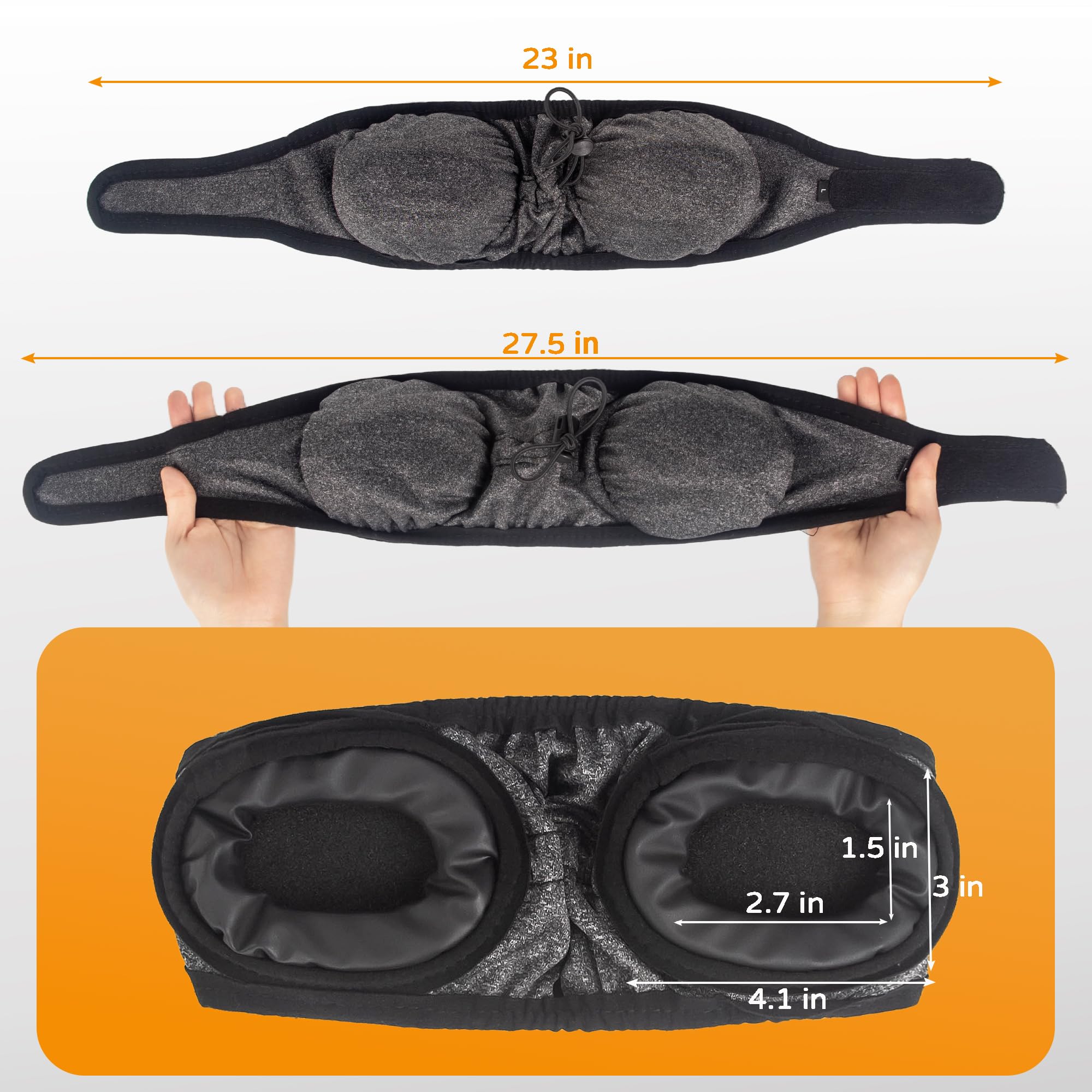 HI-REEKE dog ear muffs size range 14 to 22 inches fits most dogs