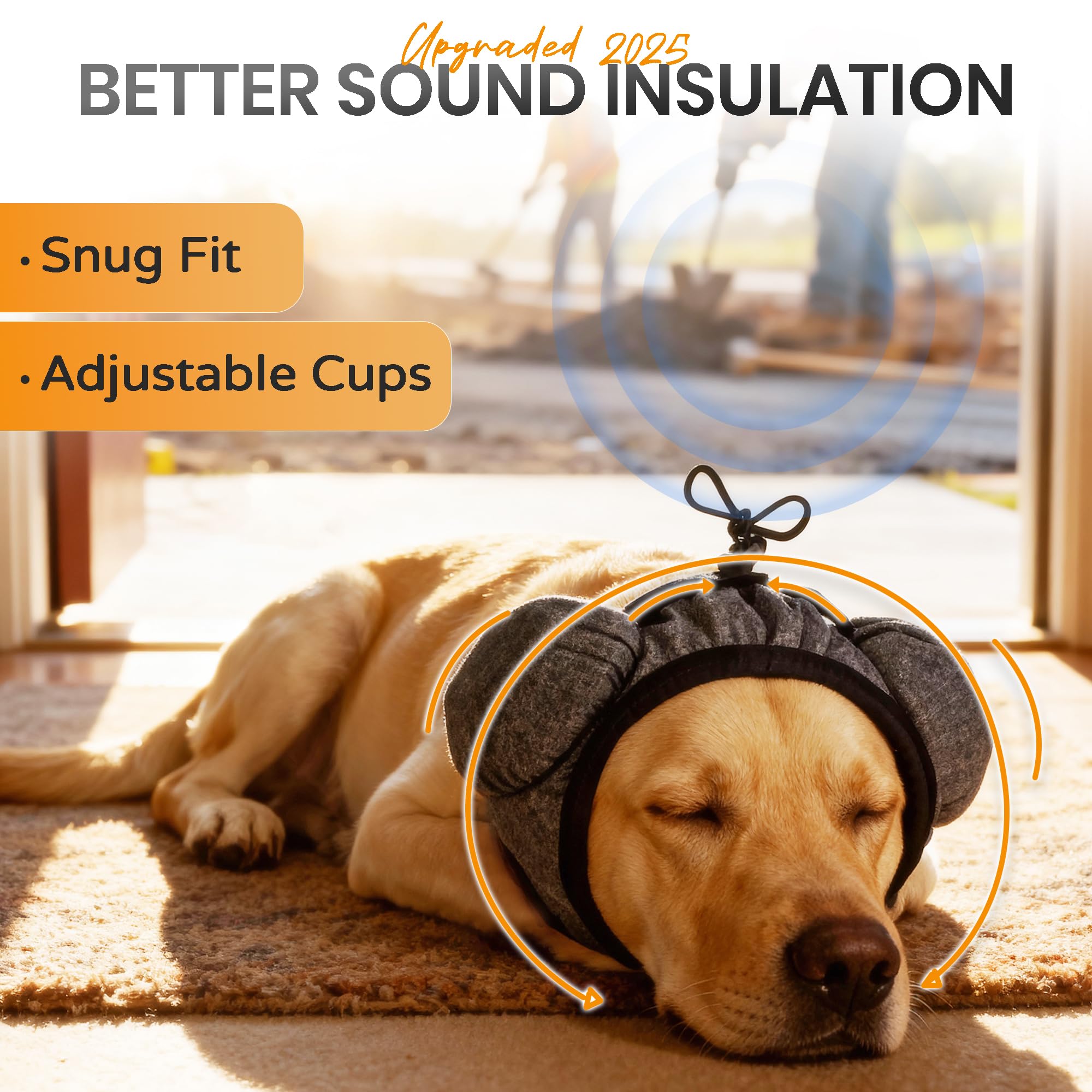 HI-REEKE dog ear muffs top interaural band ensures stable wear during grooming