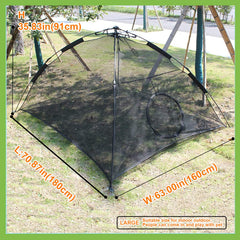 HI SUYI large cat run enclosure showing 74x63x36 inch space for pets