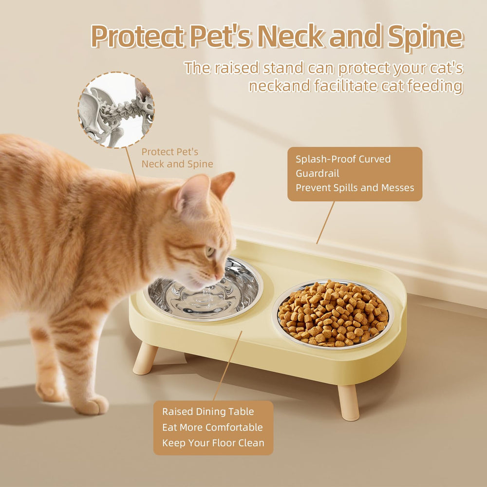 HIAIEVIY splash-proof edge keeps the feeding area tidy and drip-free