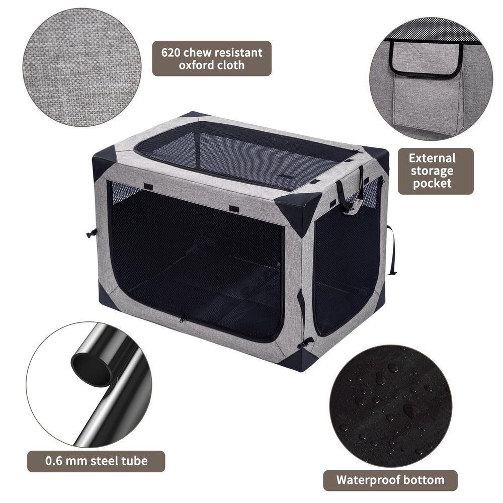 Hiaksedt anti-chew Oxford fabric deters chewing during crate time outdoors
