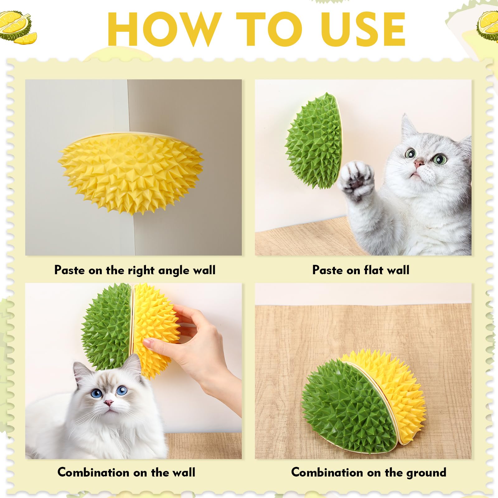 Hiboom easy-install double-sided stickers image emphasizes quick setup and versatile placement