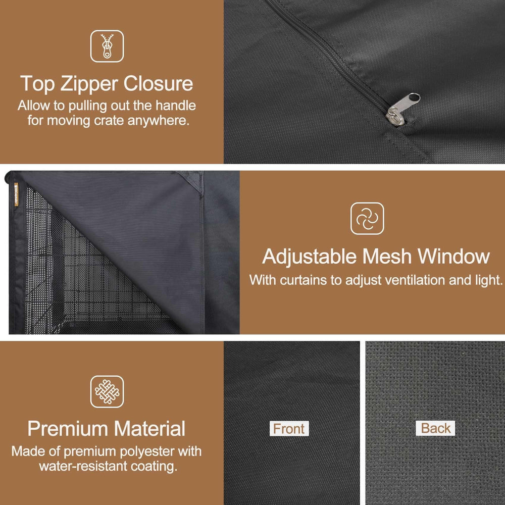HiCaptain dual-zipper panels close-up enable versatile access and quiet operation