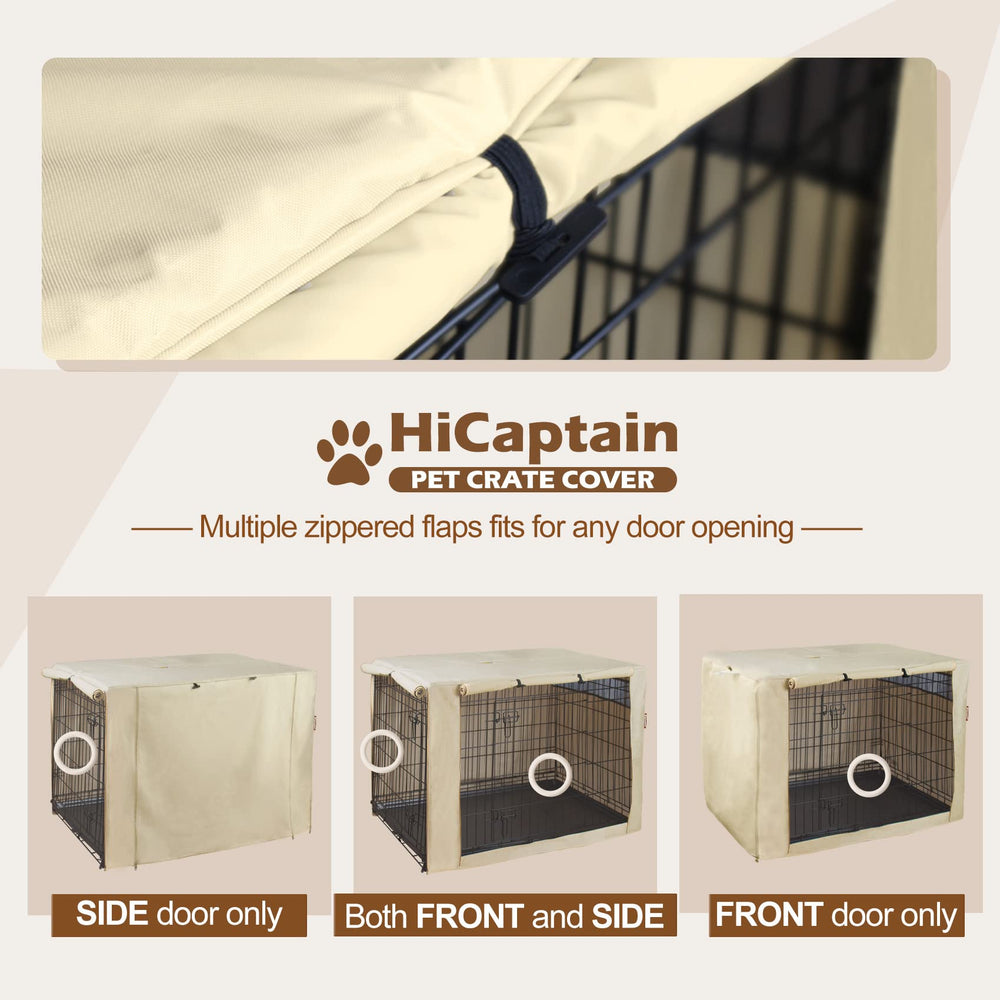 HiCaptain crate cover top opening demonstrates easy portability of the crate.