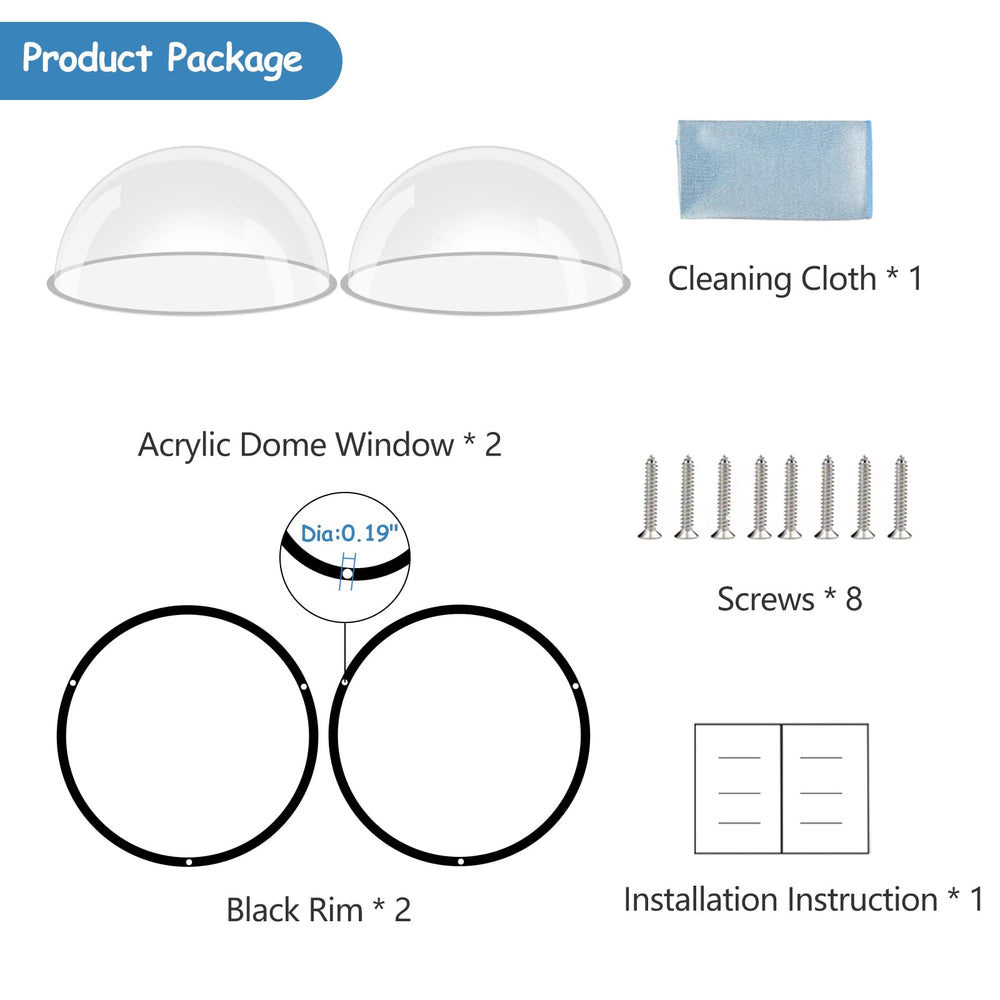 HiCaptain black trim ring frames the dome with a sleek, durable finish