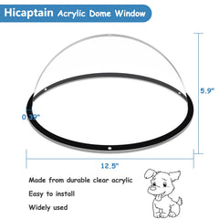 HiCaptain cleaning cloth shown beside the acrylic surface for easy maintenance