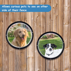 HiCaptain dog fence window for wooden fences demonstrates easy DIY installation
