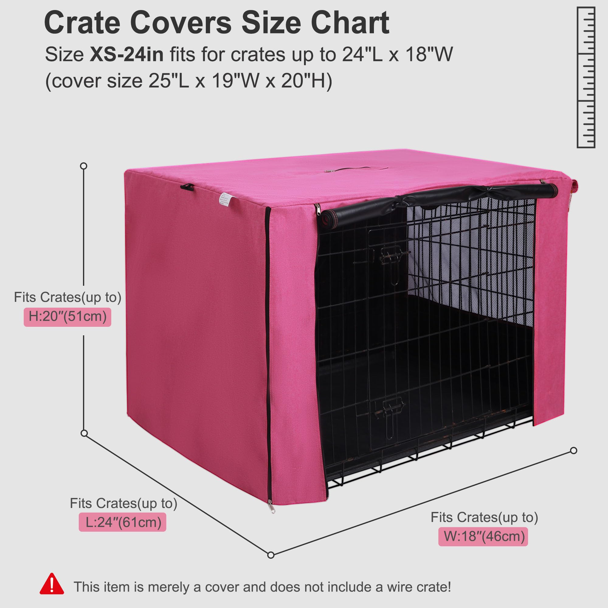 HiCaptain easy-setup crate cover with elastic toggles secures at bottom corners