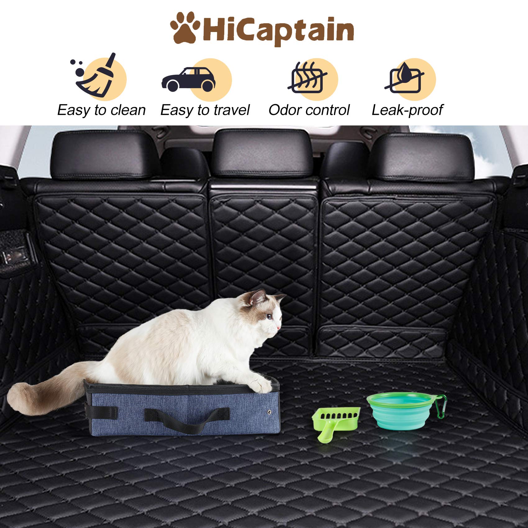 HiCaptain odor resistant lid helps keep car fresh during road trips