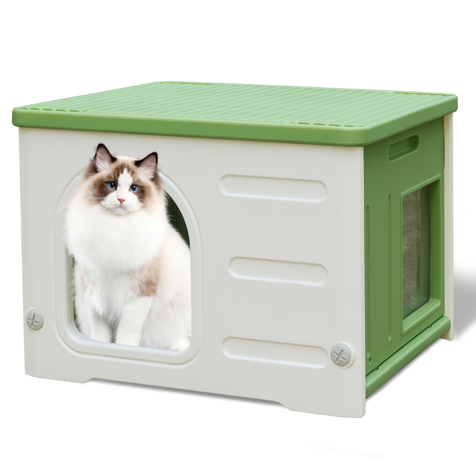 HiCaptain cat house escape door offers quick access and privacy.