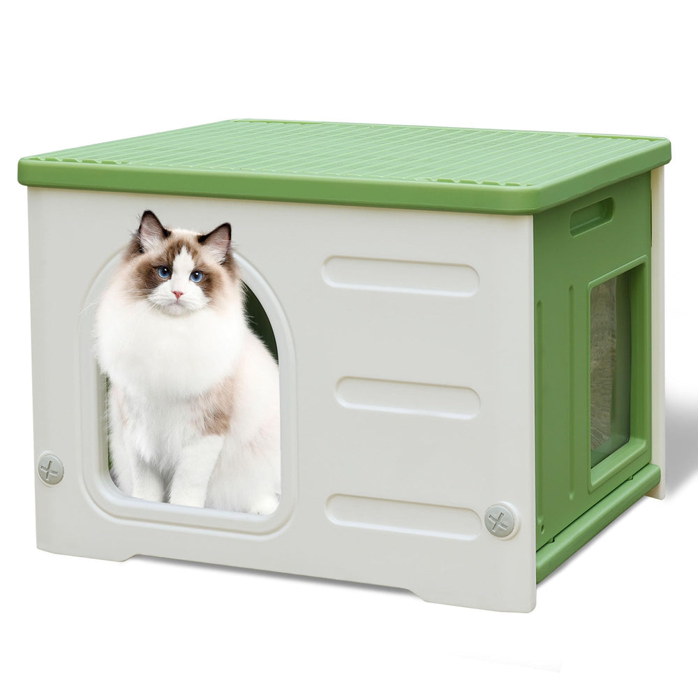 HiCaptain cat house escape door offers quick access and privacy.