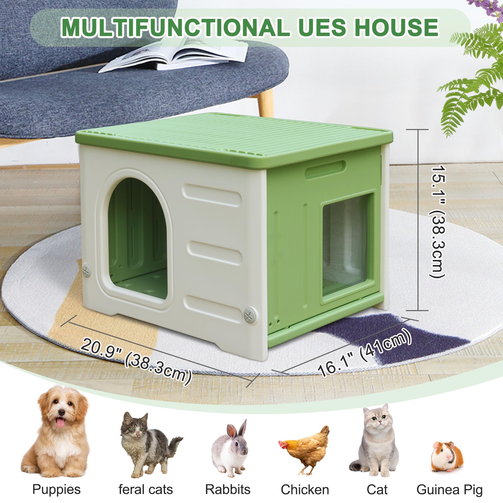 HiCaptain stackable cat houses show secure stacking for multiple cats.
