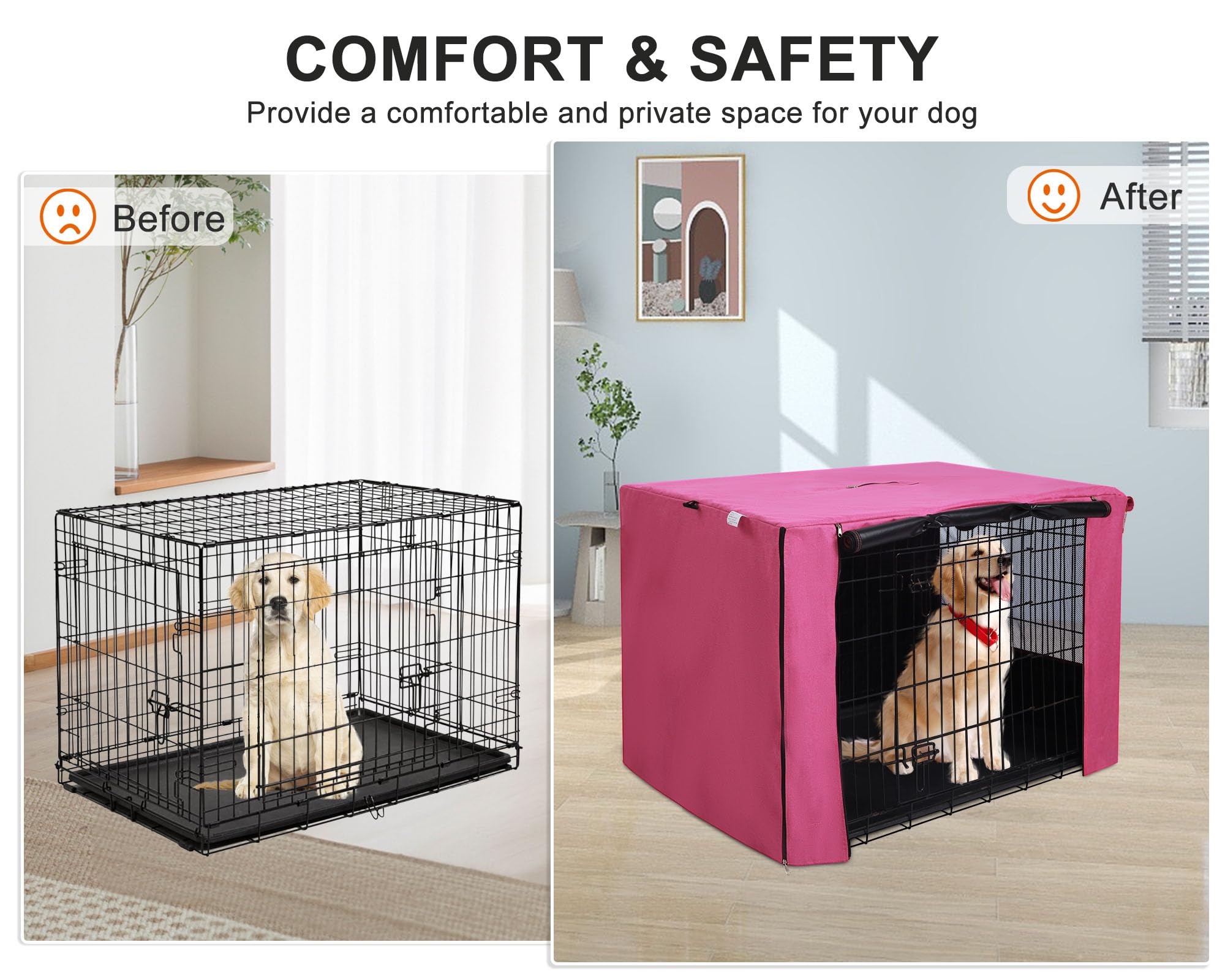 HiCaptain crate cover water-resistant coating protects against moisture and weather
