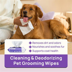 HICC PET Cleaning Wipes Rose lid showing moisture-lock design for freshness