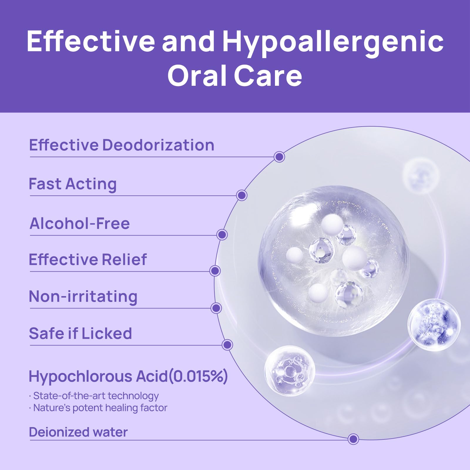 HICC PET Vet-approved formula supports gentle at-home oral care.