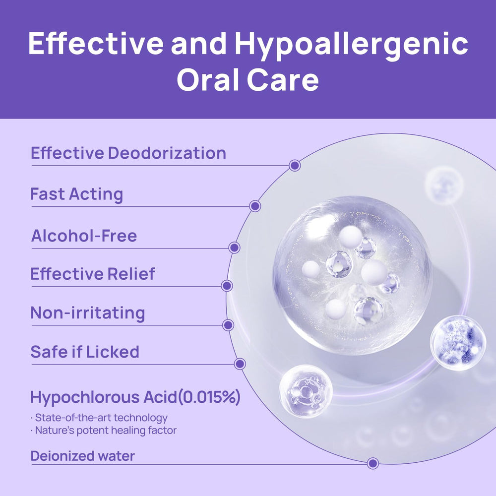HICC PET Vet-approved formula supports gentle at-home oral care.