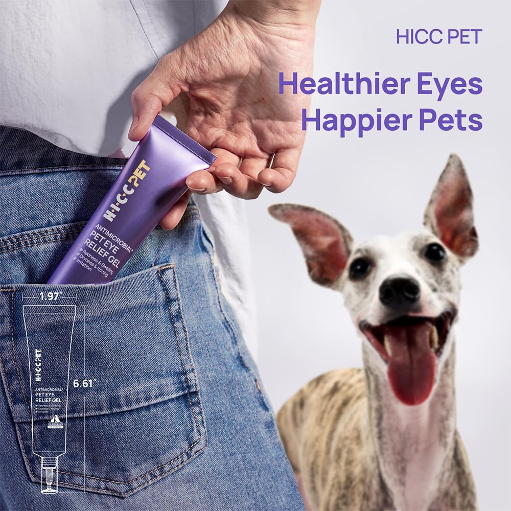 HICC PET Eye Gel tear stain management as part of daily care