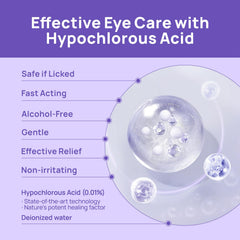 HICC PET eye wash for daily use cleans debris and tear stains