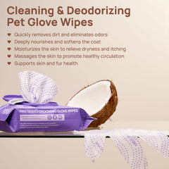 HICC PET Glove Wipes Pro Series pearl-texture face area for gentle sensitive-skin care