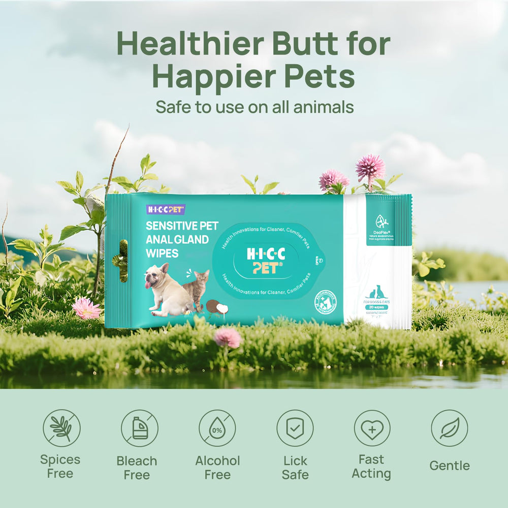 HICC PET wipes eco-friendly fibers — 100% plant-based, plastic-free.