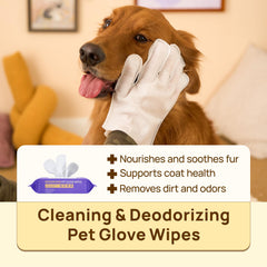 HICC PET glove wipes dog-face cleaning for odor control and refresh