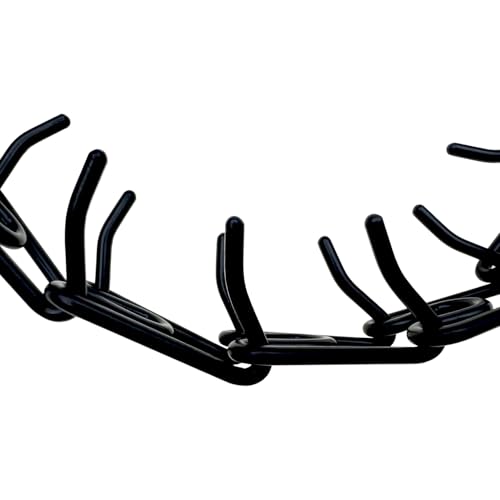 Hicost adjustable-fit dog collar in black for a comfortable, customizable fit.