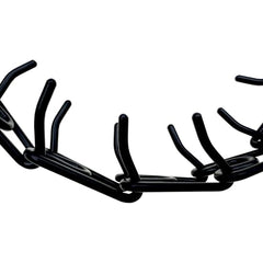Hicost adjustable-fit dog collar in black for a comfortable, customizable fit.