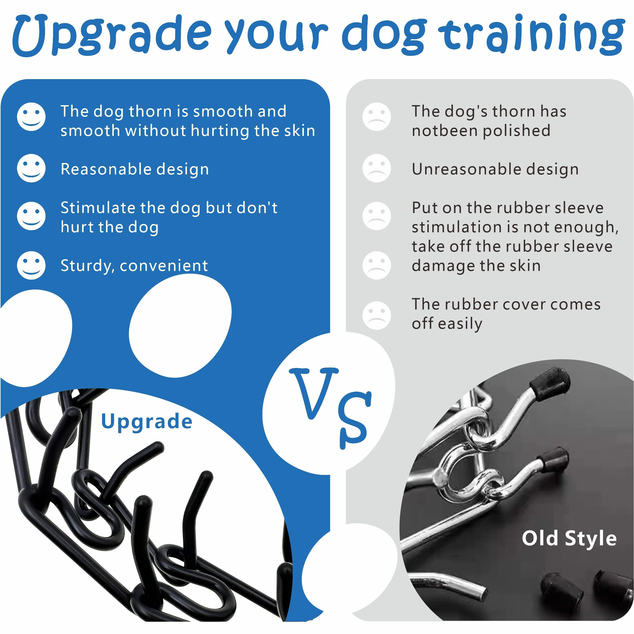 Hicost durable black metal links collar for daily use and reliability.