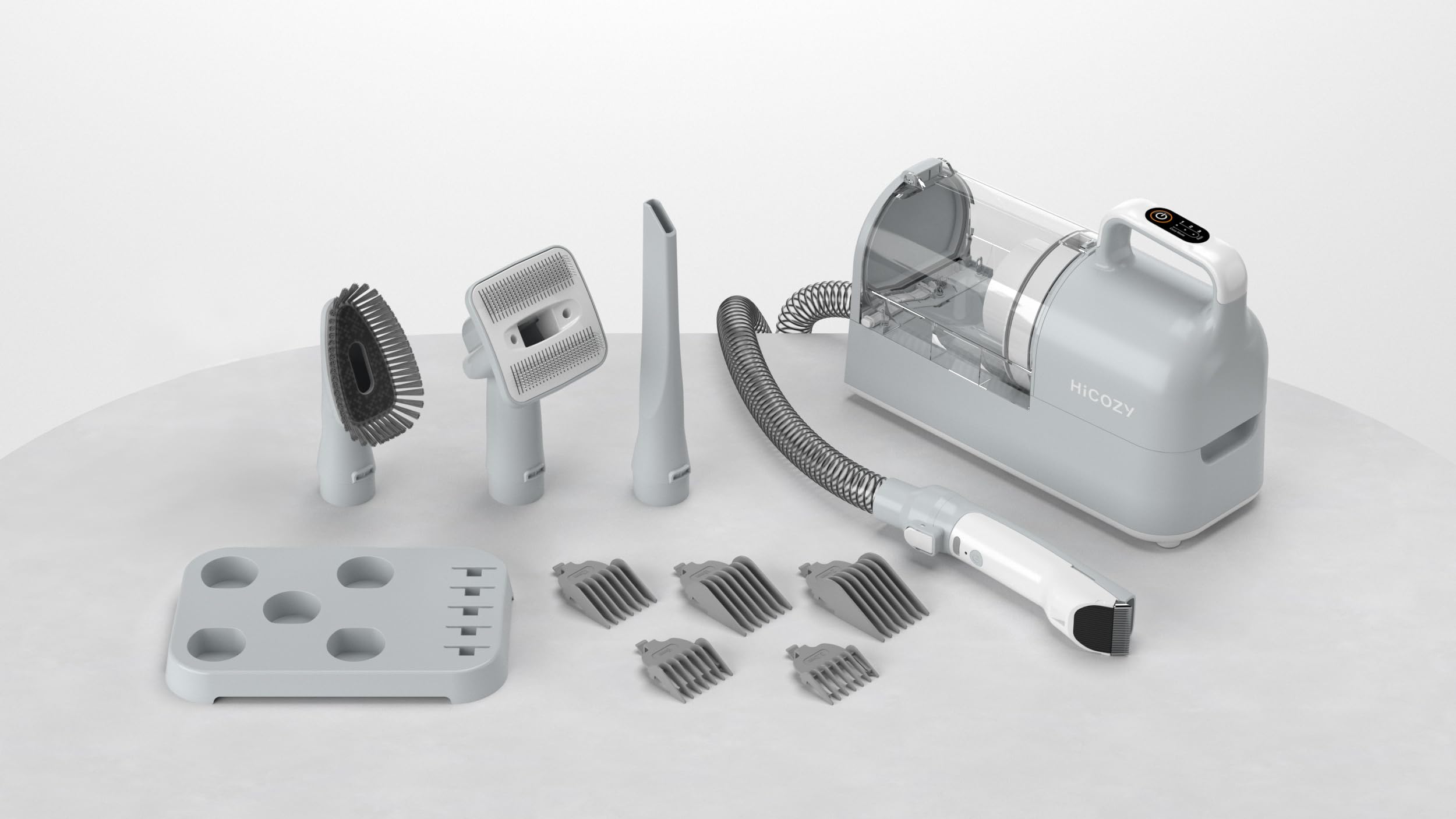 Hicozy S1+ cordless clipper usable independently from the vacuum.