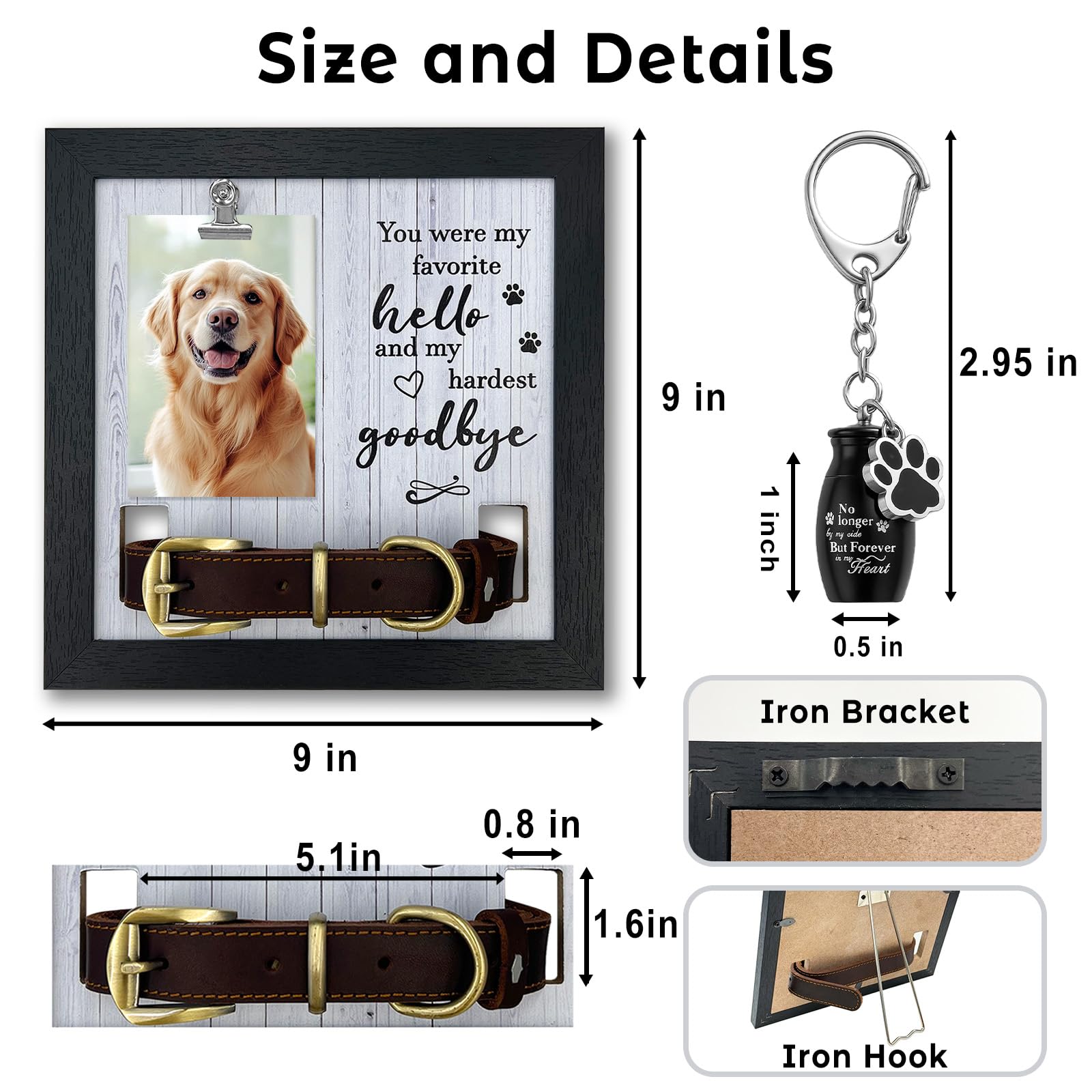 Hicustore countertop display option for dog memorial memories