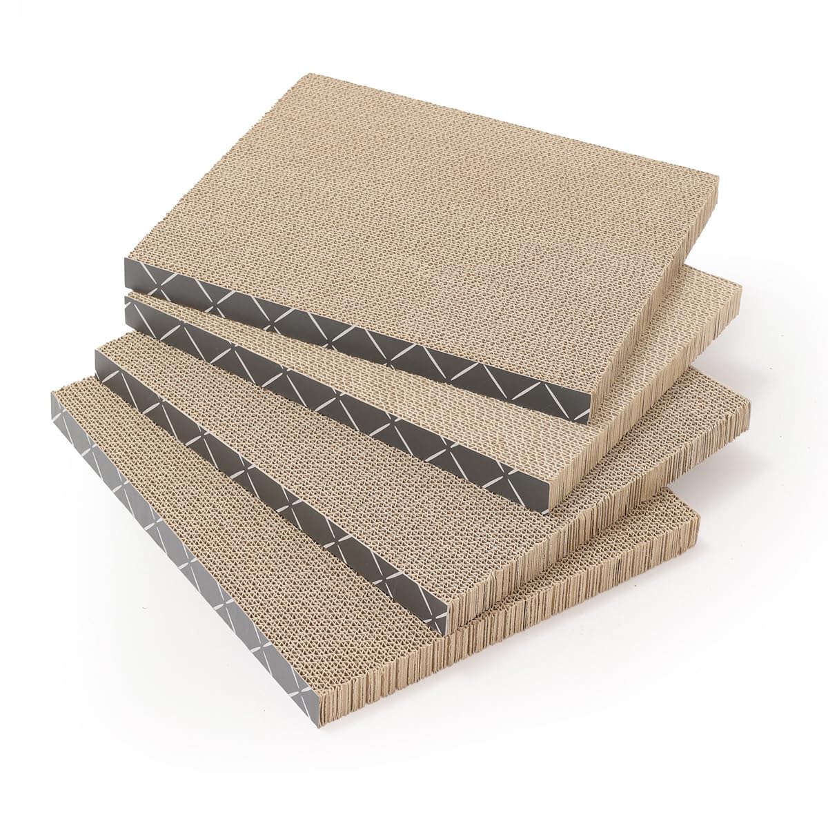 Hide & Scratch scratcher pad sits beside a nap spot for instinctive scratching sessions
