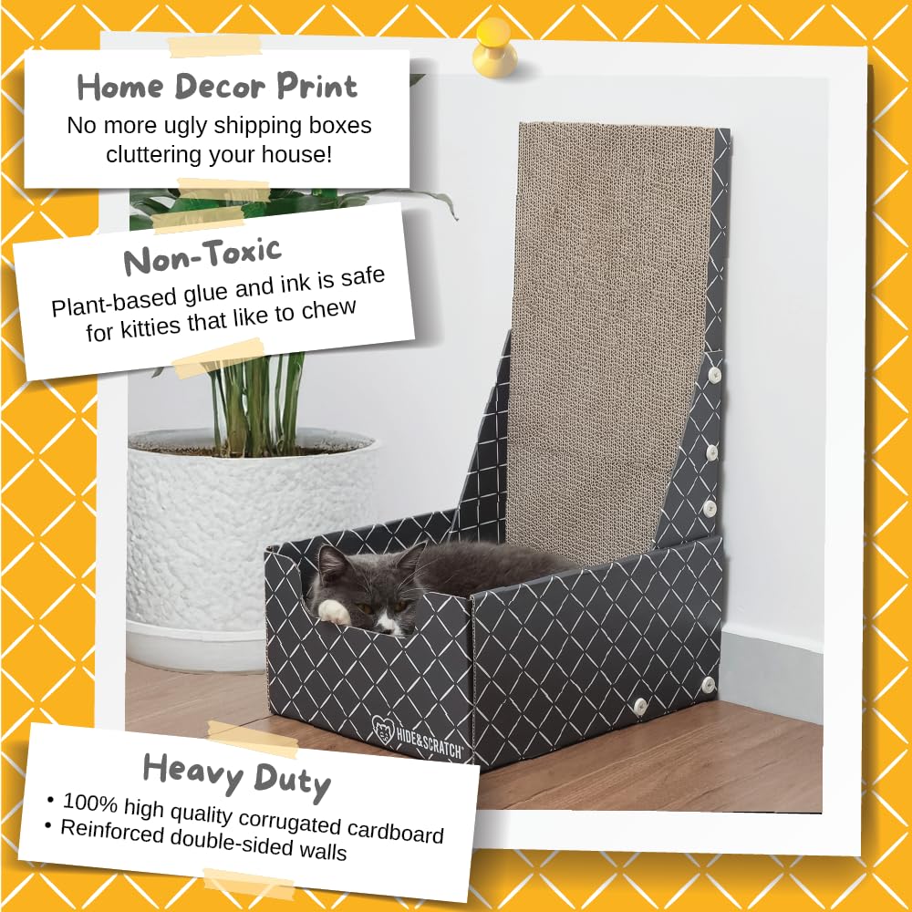 Hide & Scratch flat-pack assembly instructions simplify setup without tools