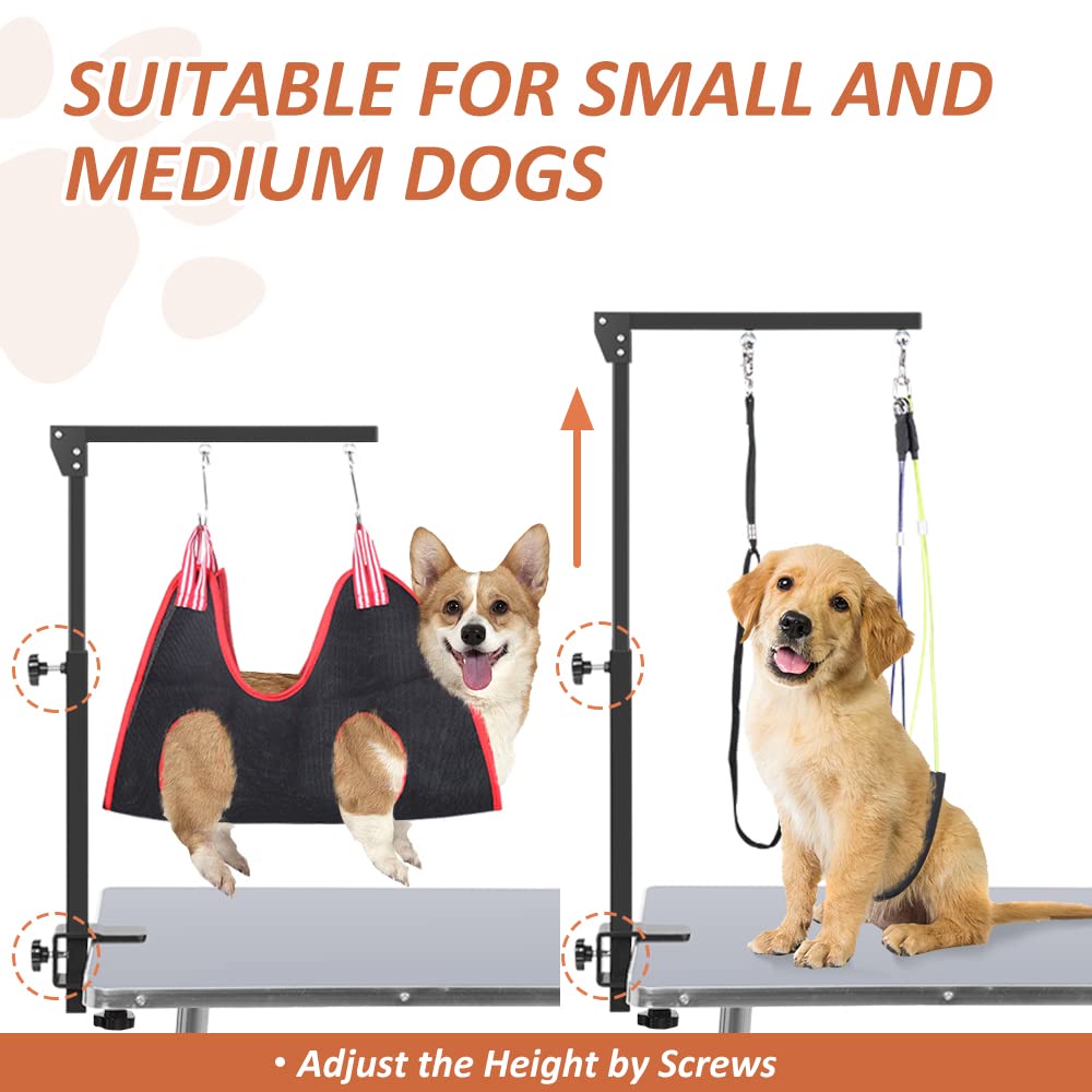 HIDOG dog grooming arm metal tubes ensure durability and smooth operation.