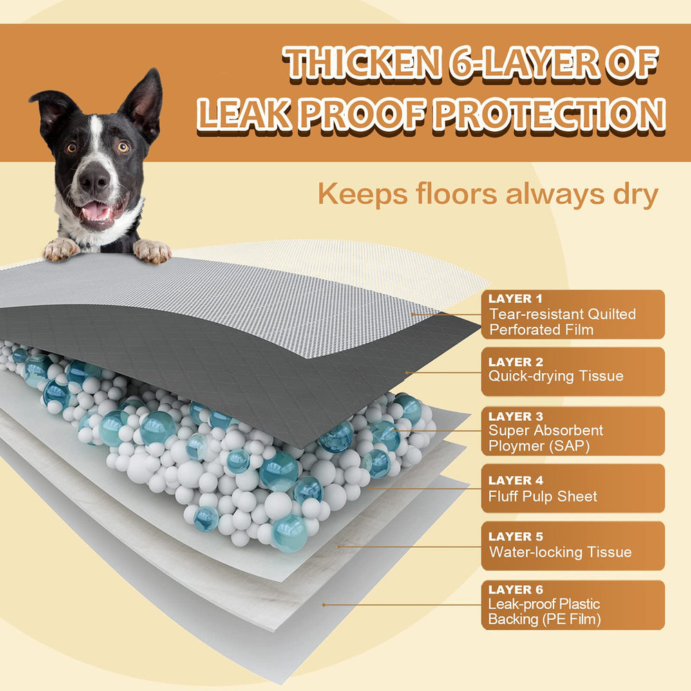 HIDOGGYLD diamond-quilted-top-layer aids fast absorption