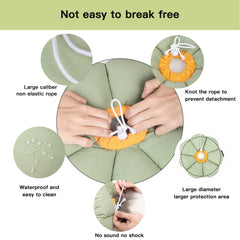 Hidream e-collar closeup with waterproof soft material protects wounds during recovery