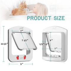 HIDROSIL cat door magnetic keys enable simple entry and exit control.
