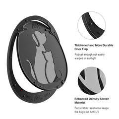 HIDROSIL dog door flap open during dog entry and exit.
