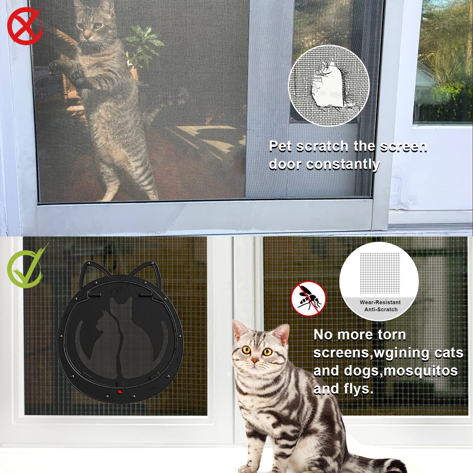 HIDROSIL durable ABS material demonstrates long-lasting pet door for busy households.
