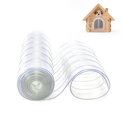 HIDROSIL plastic vinyl door strip, 8ft long, ready for easy sizing and custom fit.