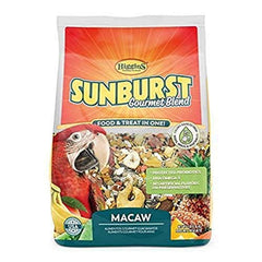 Higgins 466183 Bird Food Formula bag closeup highlighting DHA and Omega fats for adult birds.