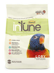 Higgins Intune Lory Food 5lb bag promotes stable digestion and energy for pet lory parrots