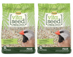Higgins Vita Seed Natural Blend Finch Food front view, premium diet for energetic finches.