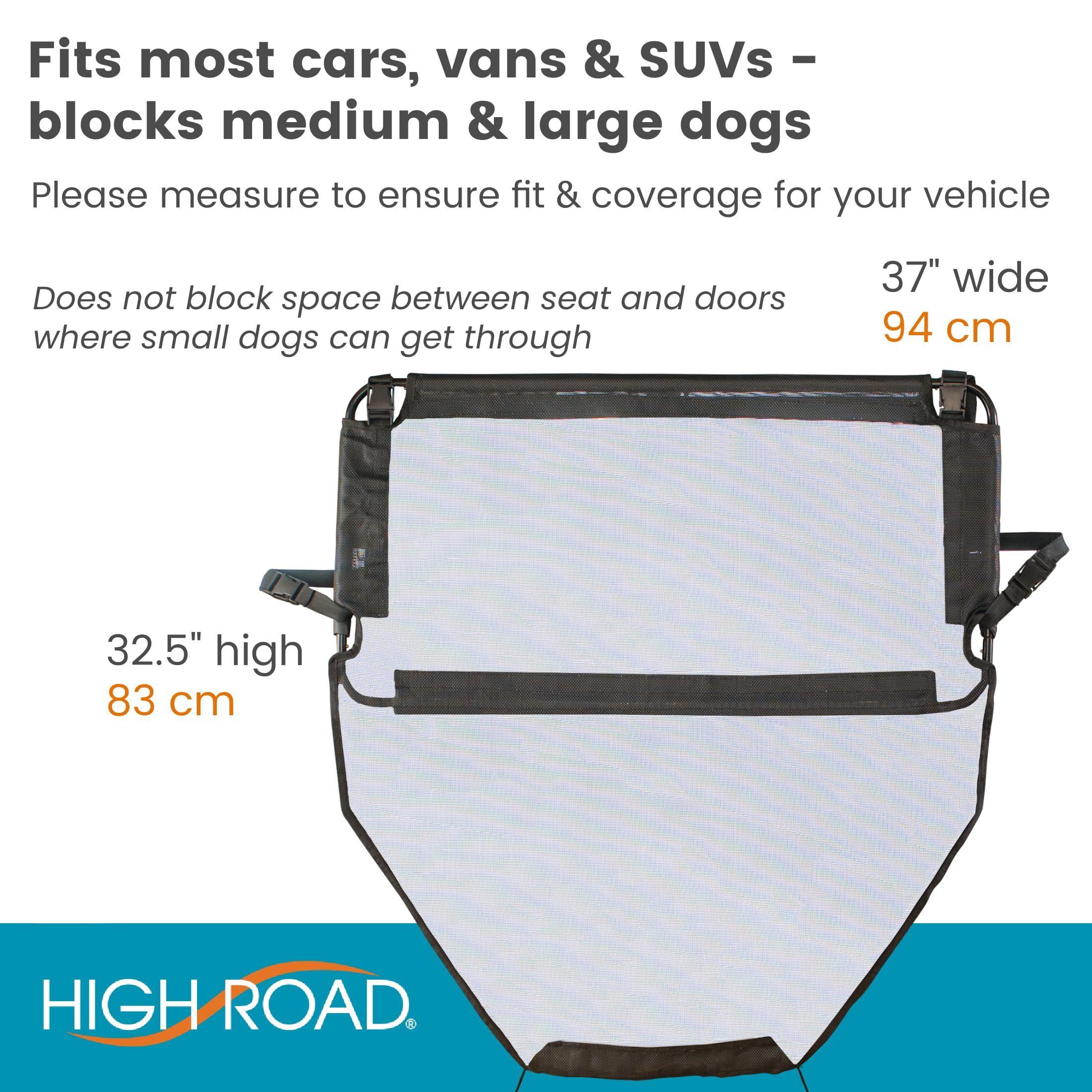 High Road barrier disassembles for compact storage after trips