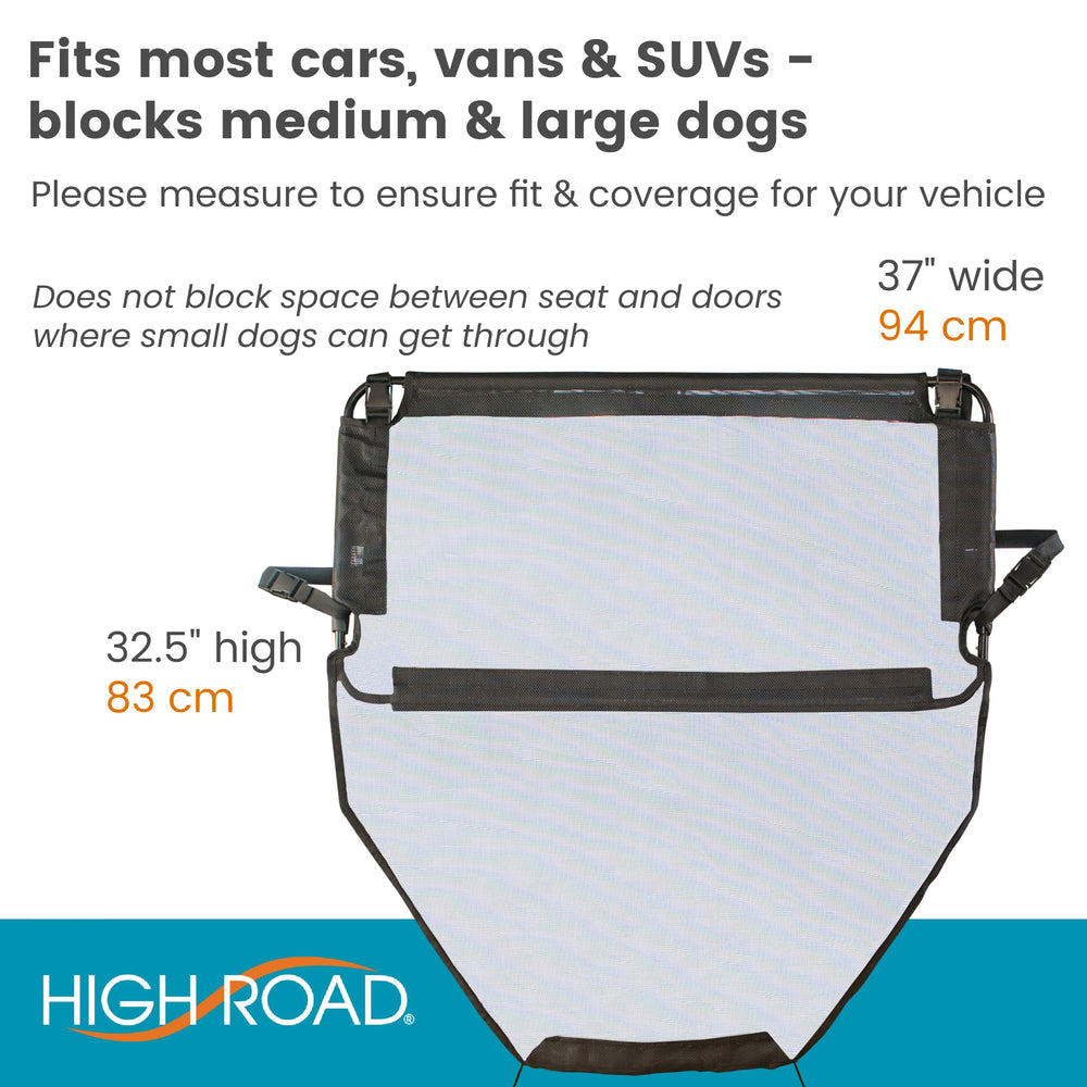High Road barrier disassembles for compact storage after trips