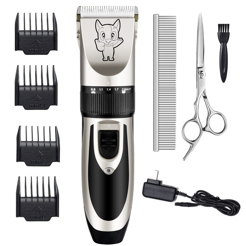 Highdas dog grooming kit clippers quiet motor delivers calm grooming for anxious pets.