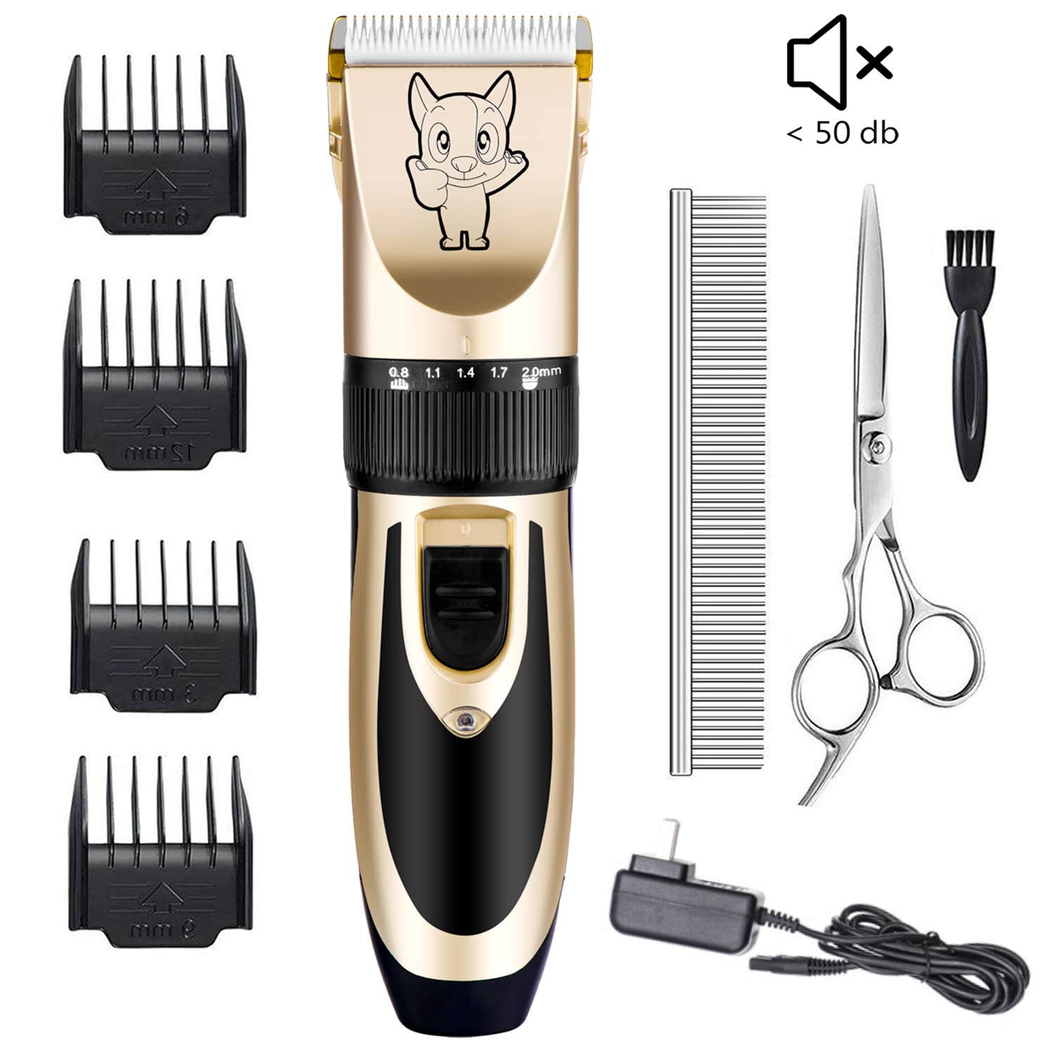 Highdas cordless clippers with rechargeable battery for flexible grooming anywhere.